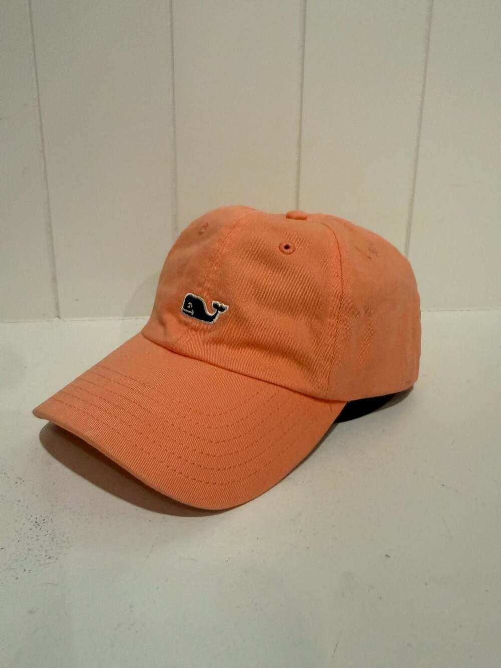 Vineyard Vines Whale Logo Baseball Hat Peach